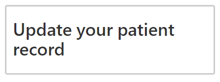 patient record